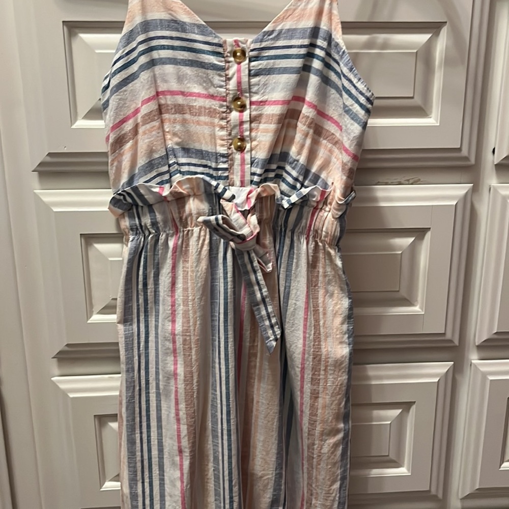 Striped midi dress, XS